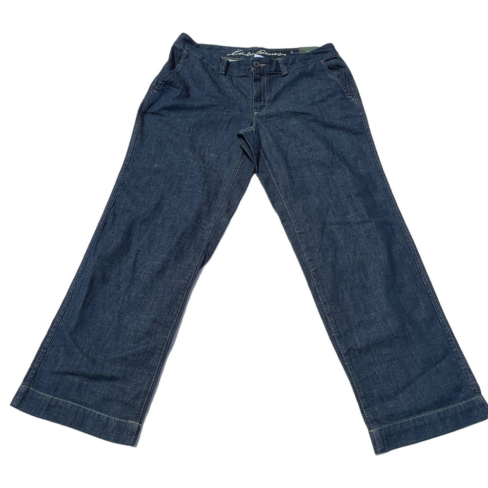Eddie Bauer Crop  Women's 8  cotton Jeans reg Fit